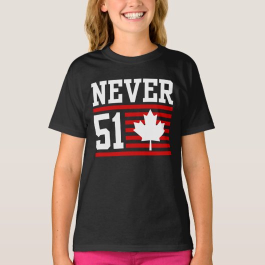 Nooit 51 St - Canada Nooit 51 Staat T-shirt (Voorkant)