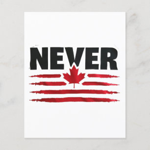 Nooit 51e Canadese Amerikaanse Trump Politiek Flyer