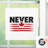 Nooit 51e Canadese Amerikaanse Trump Politiek Raamsticker (Huis)