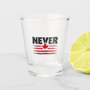 Nooit 51e Canadese Amerikaanse Trump Politiek Shot Glas