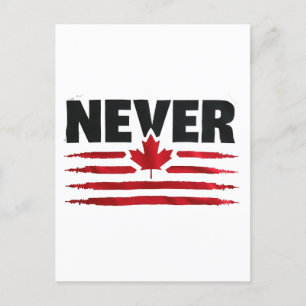 Nooit 51e Canadese Amerikaanse Trump Politiek Uitnodiging Briefkaart