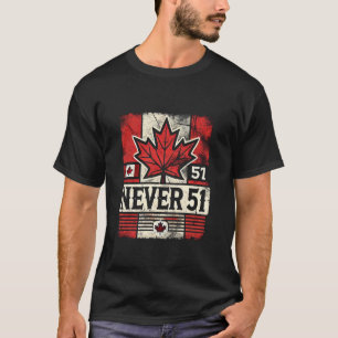 Nooit 51e Staat Canada Vlag T-shirt