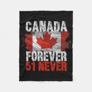 Nooit 51e staat Canada voor altijd 51 Nooit Canada Fleece Deken