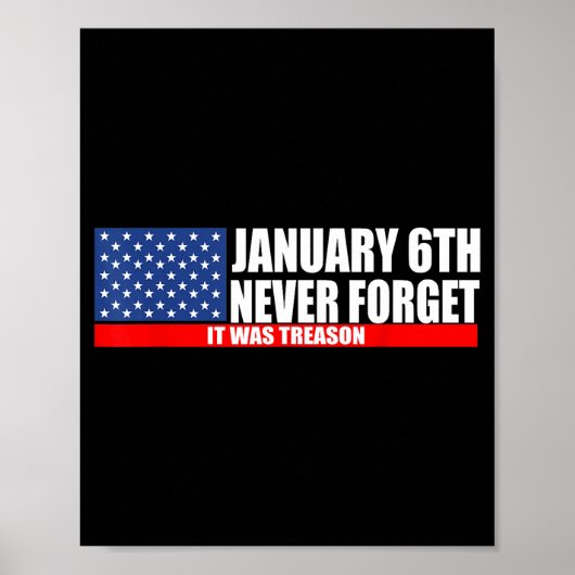 Nooit 6 januari Vergeet het Verrraad Poster (Voorkant)
