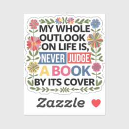 Nooit afgaan op het uiterlijk sticker