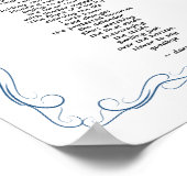 Nooit Afscheid Gedicht Poster (Hoek)