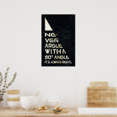 Nooit Ague - Wiskunde Poster (Keuken)