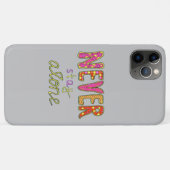 Nooit alleen blijven Case-Mate iPhone case (Achterkant (horizontaal))
