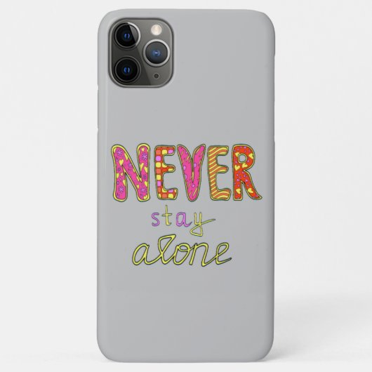 Nooit alleen blijven Case-Mate iPhone case (Achterkant)