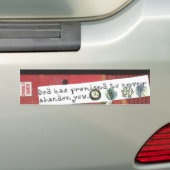 Nooit alleen bumpersticker (Op auto)