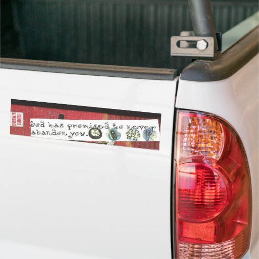 Nooit alleen bumpersticker (Op Truck)