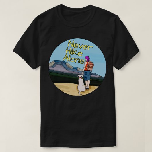 Nooit alleen Hike T-shirt (Design voorkant)
