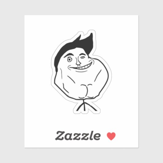 Nooit alleen meme sticker (Vel)