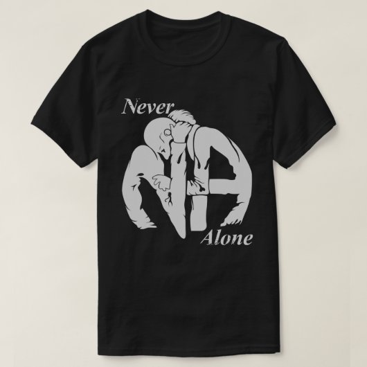 Nooit alleen Narcotica Anonymous T-shirt (Design voorkant)