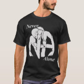 Nooit alleen Narcotica Anonymous T-shirt (Voorkant)