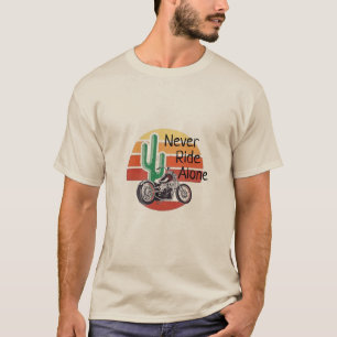 nooit alleen op T-Shirt rijden