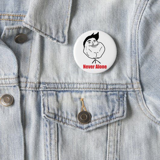 Nooit alleen - Pinback Button (In situ)