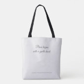 Nooit Alleen Tote Bag (Achterkant)