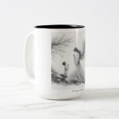 Nooit Alleen Tweekleurige Koffiemok (Voorkant links)