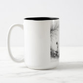 Nooit Alleen Tweekleurige Koffiemok (Links)