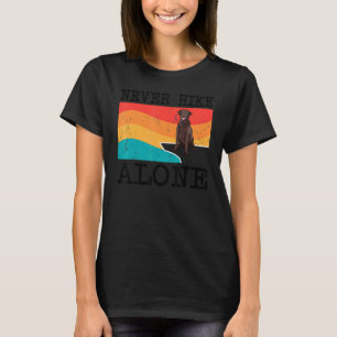 Nooit Alleen Wandelen Chesapeake Bay Retriever Gra T-shirt
