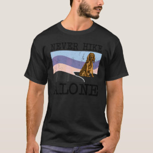 Nooit alleen wandelen Cockerspaniël Hond Wandelen T-shirt