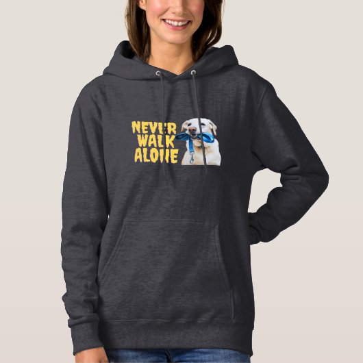 Nooit Alleen Wandelen — Hoodie voor Hondenliefhebb (Voorkant)