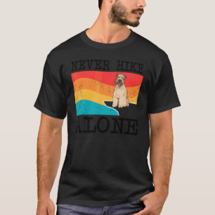 Nooit Alleen Wandelen Zachte Gecoate Tarwebruine T T-shirt