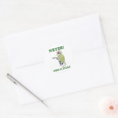 Nooit Arm-A-Dillo Ronde Sticker (Envelop)