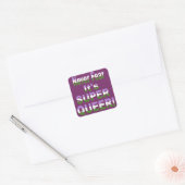 Nooit bang dat het Super Queer Transgender is Vierkante Sticker (Envelop)