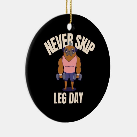 Nooit beendag overslaan keramisch ornament (Rechts)