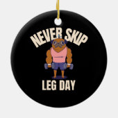 Nooit beendag overslaan keramisch ornament (Achterkant)