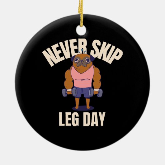 Nooit beendag overslaan keramisch ornament (Achterkant)