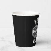 Nooit beter dood binnen skelet Halloween Papieren Bekers (Rechts)