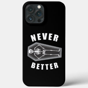 Nooit Beter Dood van Binnen Skelet Halloween Case-Mate iPhone Case