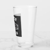 Nooit Beter Dood van Binnen Skelet Halloween Glas (Links)