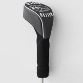 Nooit Beter Dood van Binnen Skelet Halloween Golfheadcover (Schuin)