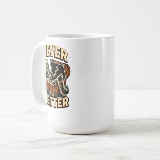 Nooit beter koffiemok (Voorkant links)