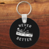 Nooit Beter Leuk Skelet Halloween Kostuum Mannen W Sleutelhanger (Voorkant)