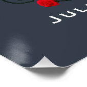 Nooit beter schedel paar gotische bruiloft verlovi perfect poster (Hoek)