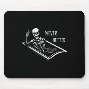 Nooit Beter Skelet Coffin Fine Hand Sign Hallow Muismat