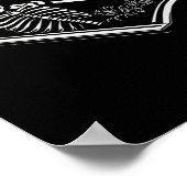 Nooit Beter Skelet Coffin Fine Hand Sign Hallow Poster (Hoek)