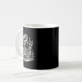 Nooit beter Skelet Drink Coffee Halloween Co Koffiemok (Voorkant links)