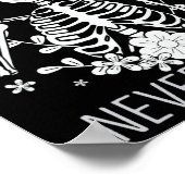 Nooit beter Skelet Drink Coffee Halloween Co Poster (Hoek)