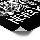 Nooit beter Skelet Drink Coffee Halloween Co Poster (Hoek)