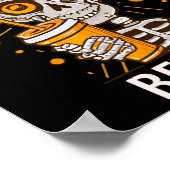 Nooit beter skelet Drink koffie Halloween Pa Poster (Hoek)