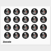 Nooit beter skelet Drink koffie Halloween Pa Ronde Sticker (Vel)