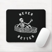 Nooit Beter Skelet Fun Skull Halloween Muismat (Met muis)