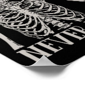 Nooit Beter Skelet Fun Skull Halloween voor Wom Poster (Hoek)