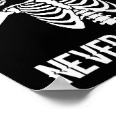 Nooit Beter Skelet Fun Skull Halloween Vrouwen Poster (Hoek)